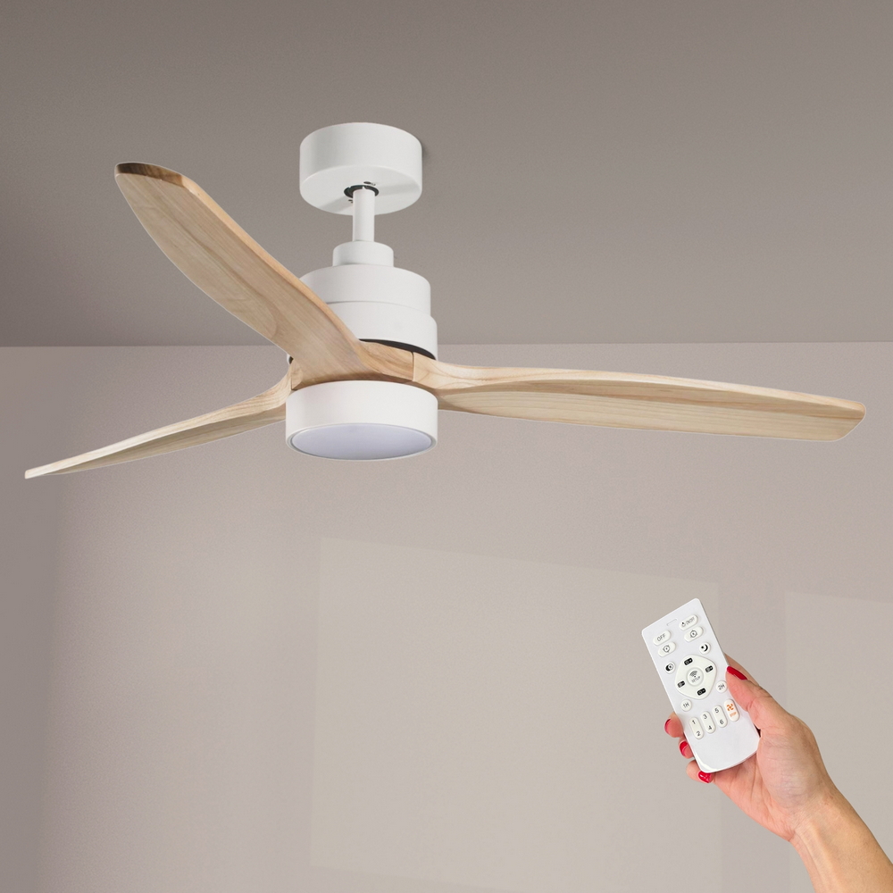 Foto principale Lampadario Ventilatore da soffitto White Crazy 18W illuminazione Led CCT regolabile con telecomando M LEDME