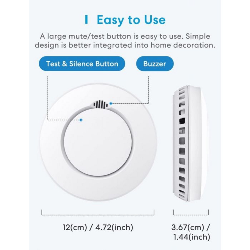 Meross GS559AH Sensore rilevatore di fumo Smart RF - Foto 1