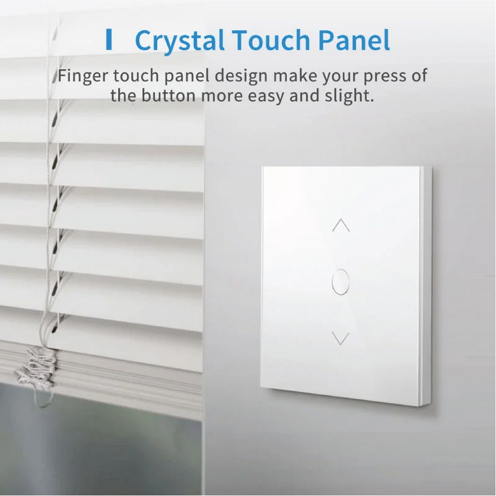 Meross MRS100HK Controller tapparelle Smart Interruttore touch 2 tasti da parete WiFi Homekit - Foto 2