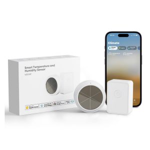 Foto principale Meross MS100FHHK Sensore temperatura e umidità Smart RF + Hub Smart Stazione base WiFi Homekit