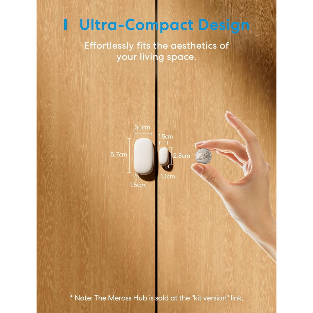 Meross MS200H Sensore perimetrale per porte e finestre Smart RF - Foto 6