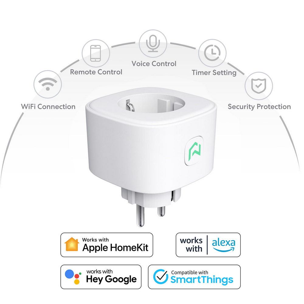 Meross MS210HK Presa Smart 16A Spina schuko WiFi Homekit - Foto 1