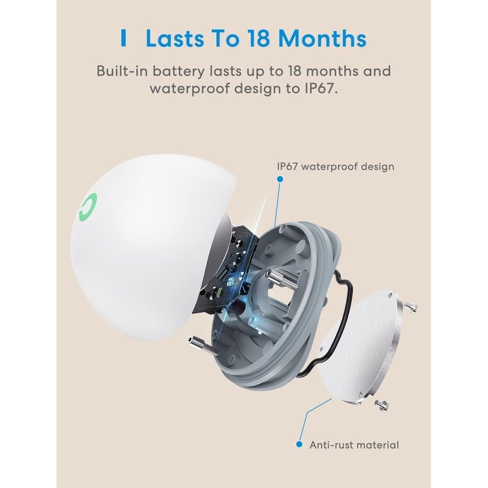 Meross MS400H Sensore di allagamento Smart RF - Foto 1