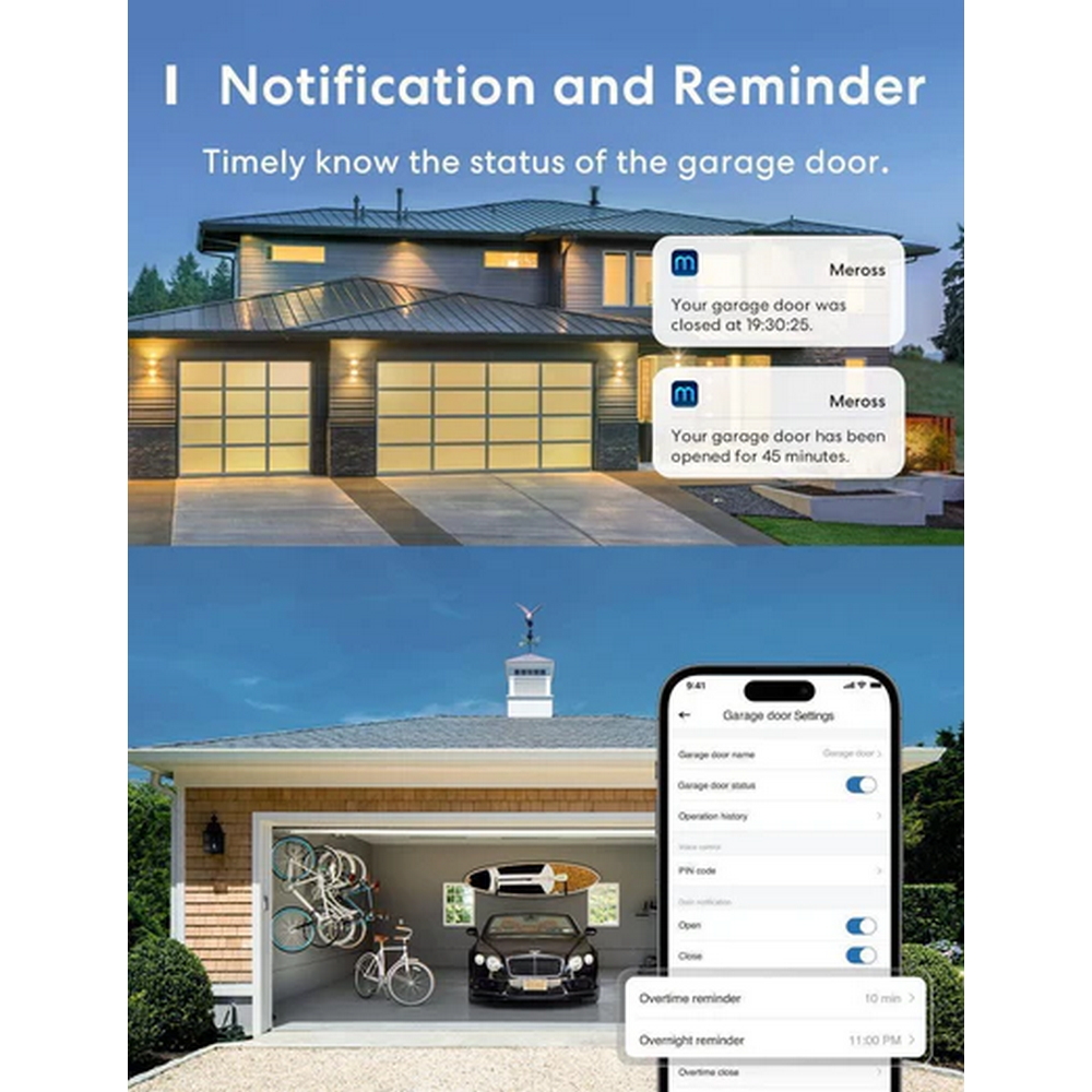 Meross MSG200HK Centralina Apriporta garage Smart door opener 3 Canali WiFi Homekit - Foto 4