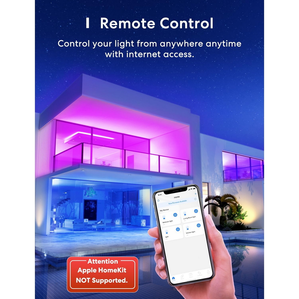 Meross MSL120 Lampadina Led Smart A70 E27 9W RGB + CCT luce regolabile e dimmerabile WiFi - Foto 2