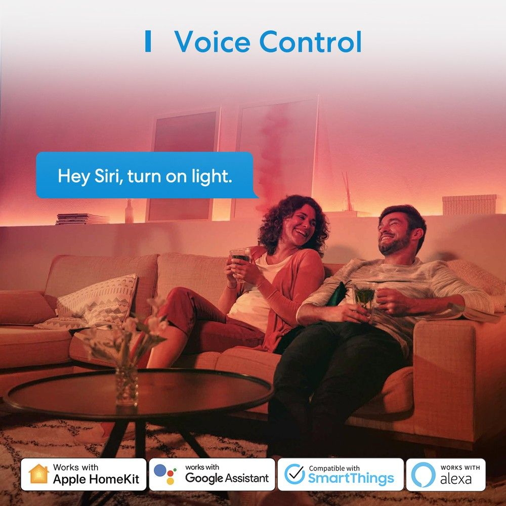 Meross MSL320CHK Striscia Led Smart 12V 2×5 metri RGBW WiFi Homekit - Foto 3