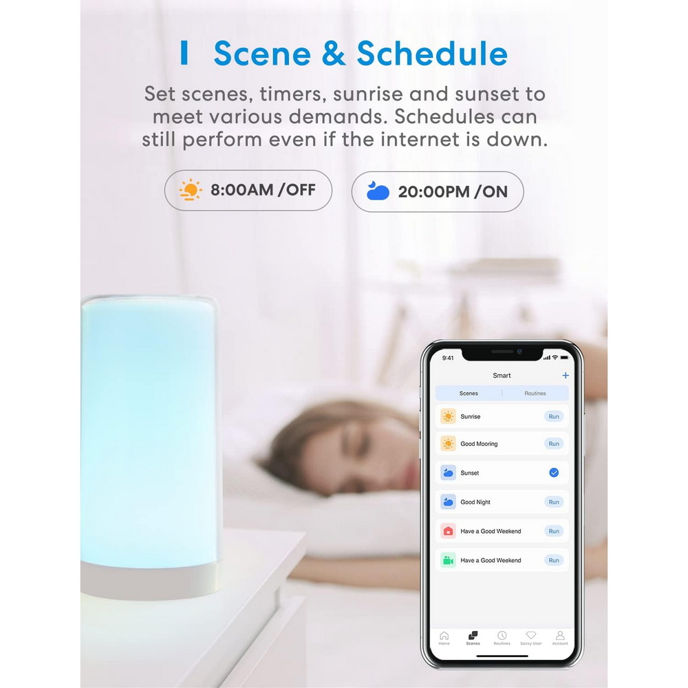 Meross MSL430HK Lampada da tavolo Smart RGBWW WiFi Homekit - Foto 7