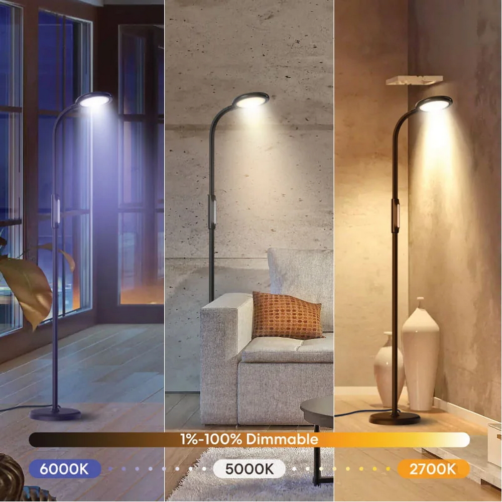 Meross MSL610HK Lampada da terra Smart 3 in 1 CCT temperatura colore regolabile WiFi Homekit - Foto 4