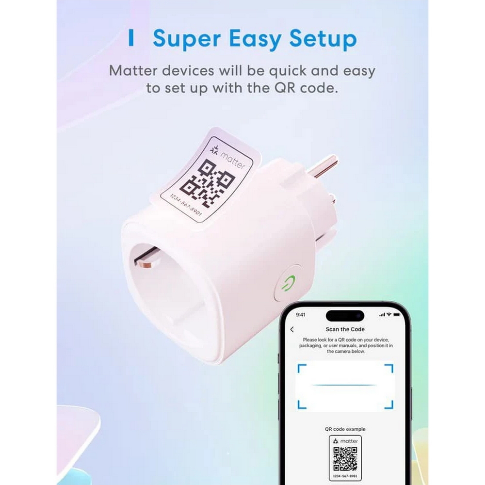Meross MSS315MA Presa Smart 16A Spina schuko monitoraggio consumi WiFi Matter Homekit - Foto 4