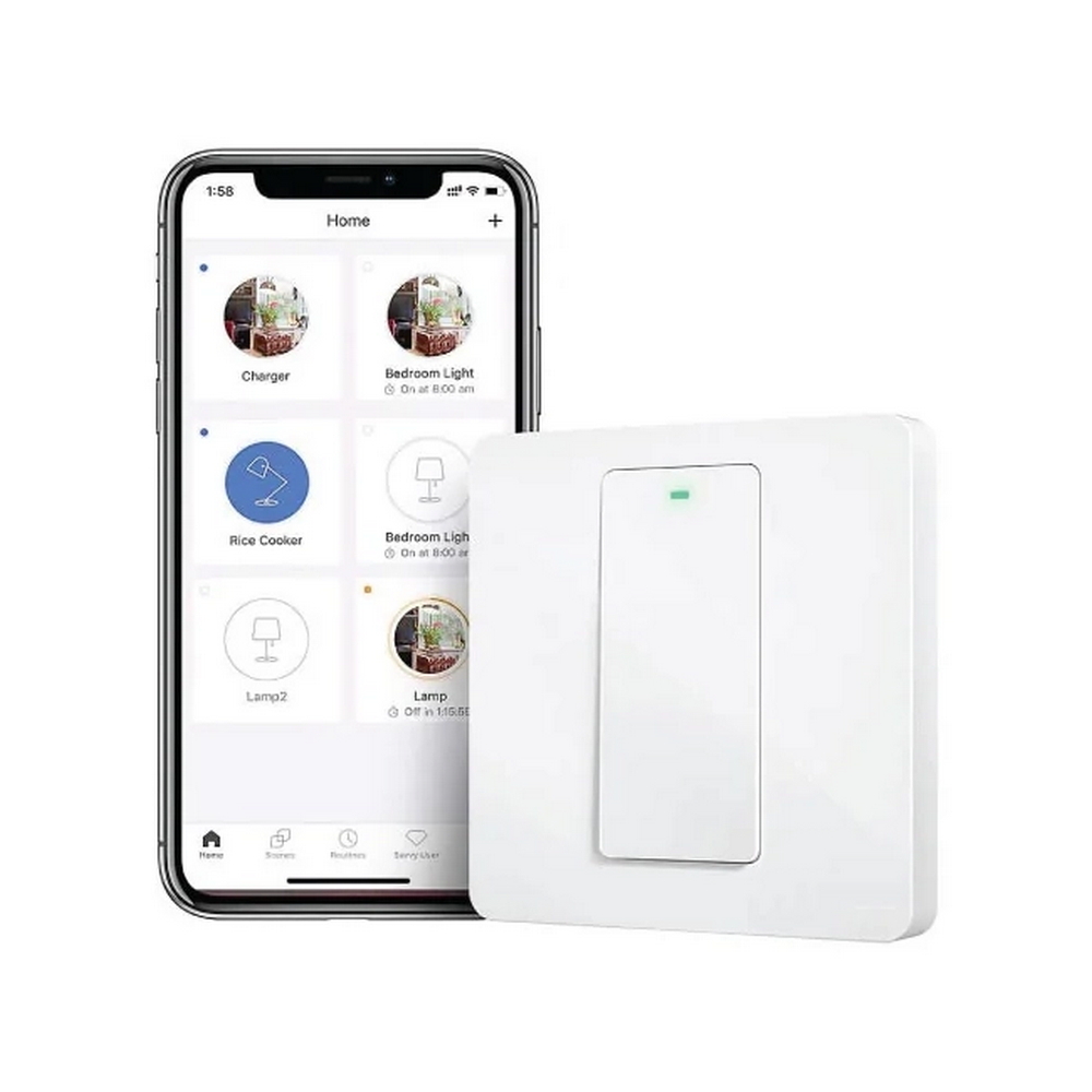 Foto principale Meross MSS510HK Interruttore Smart 1 tasto da parete WiFi Homekit