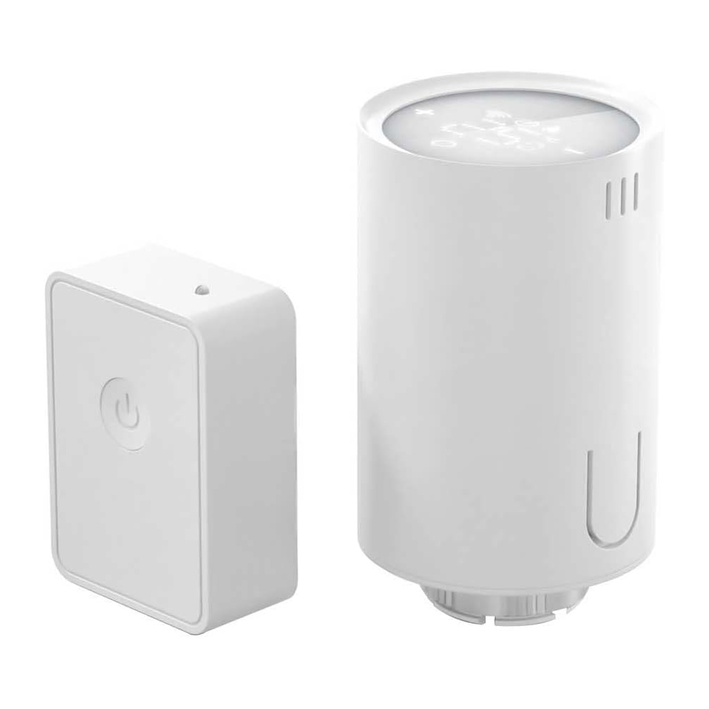 Meross MTS150H Valvola termostatica Smart RF + Hub Smart Stazione base WiFi Homekit - Foto 1