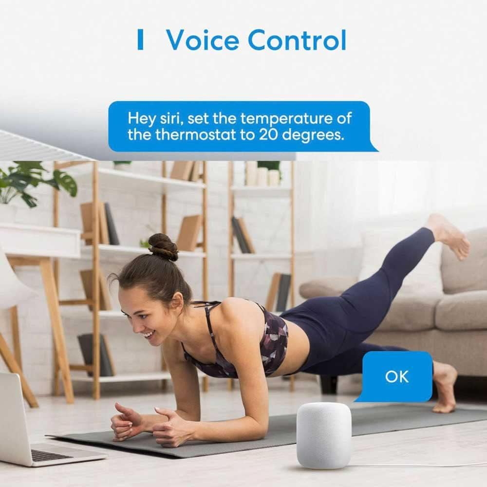 Meross MTS150H Valvola termostatica Smart RF + Hub Smart Stazione base WiFi Homekit - Foto 7