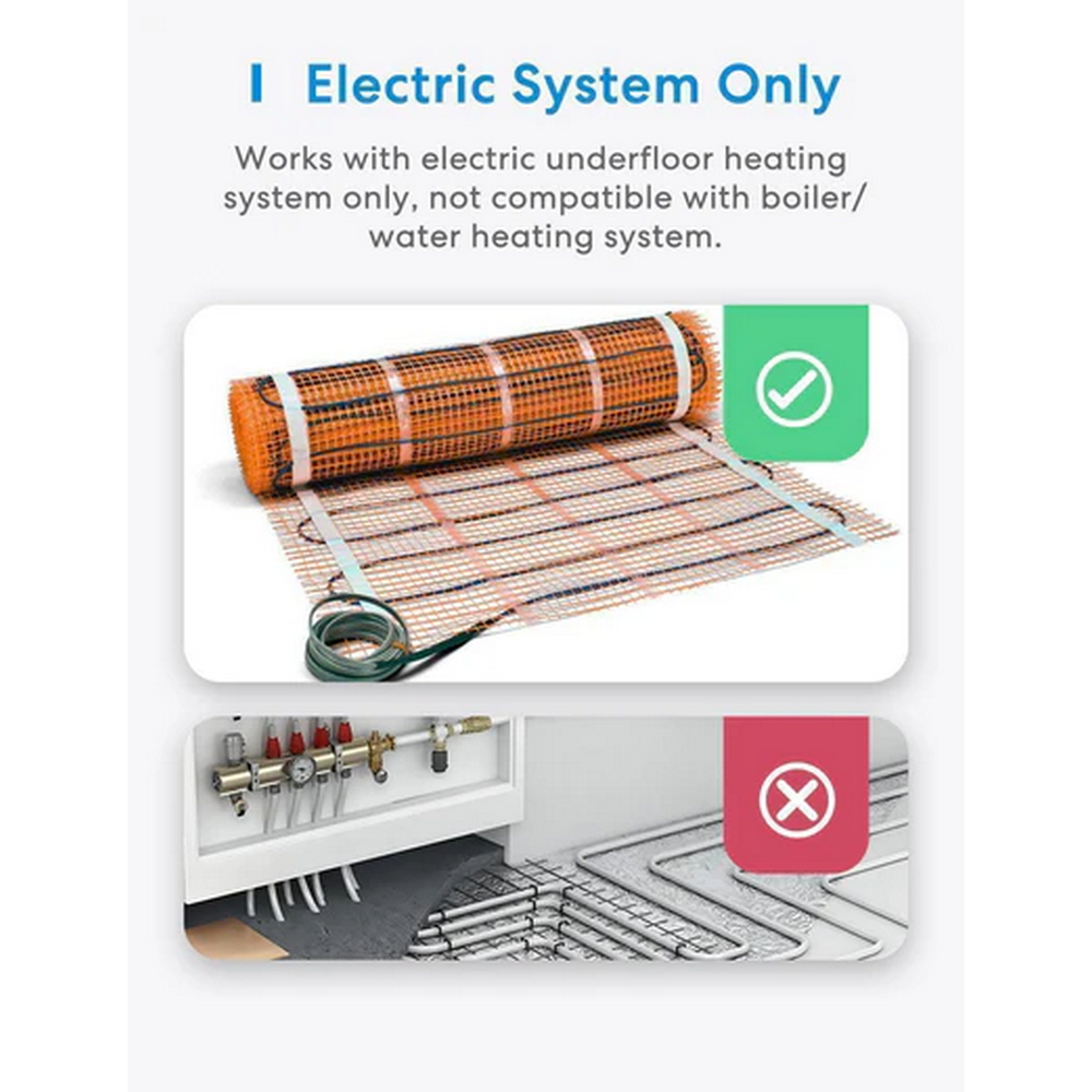 Meross MTS200HK Termostato da parete Smart per riscaldamento elettrico a pavimento WiFi Homekit - Foto 1