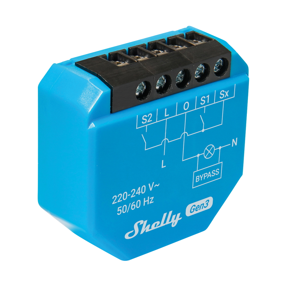 Shelly 1L Gen3 16A AC con Bypass Interruttore relè Smart 1 canale senza neutro WiFi Bluetooth Matter - Foto 2