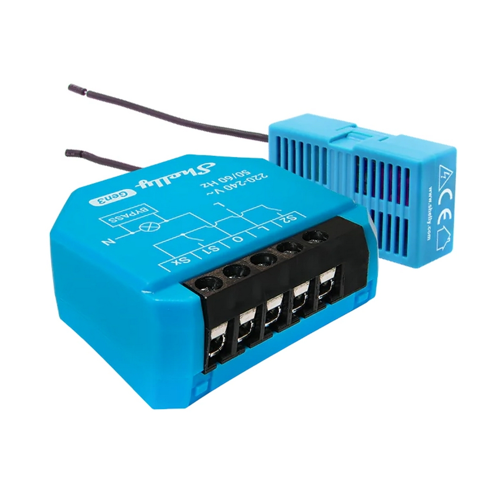 Foto principale Shelly 1L Gen3 16A AC con Bypass Interruttore relè Smart 1 canale senza neutro WiFi Bluetooth Matter