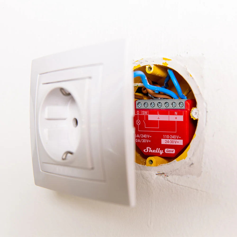 Shelly 1PM Gen4 16A AC/DC Interruttore relè Smart 1 canale monitoraggio consumi WiFi Bluetooth Zigbee Matter Homekit - Foto 3