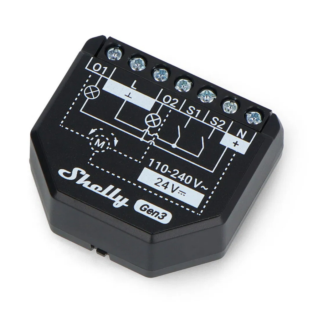 Shelly 2PM Gen3 16A AC/DC Interruttore relè Smart 2 canali Controller Tapparelle monitoraggio consumi WiFi Bluetooth Matter - Foto 1
