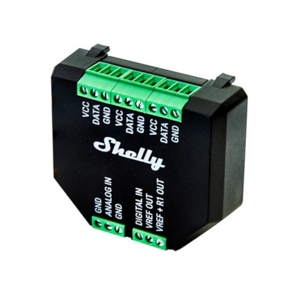 Foto principale Shelly Add-On Modulo Aggiuntivo Smart per dispositivi Plus e Gen3 ampliamento funzionalità sensori temperatura umidità e movimento