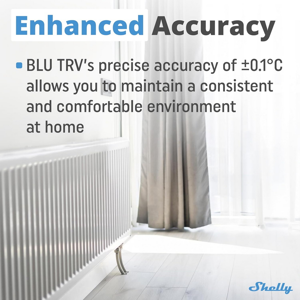 Shelly BLU TRV Valvola termostatica Smart 2pz + Hub Shelly BLU Gateway Gen3 Wi-Fi - Foto 2