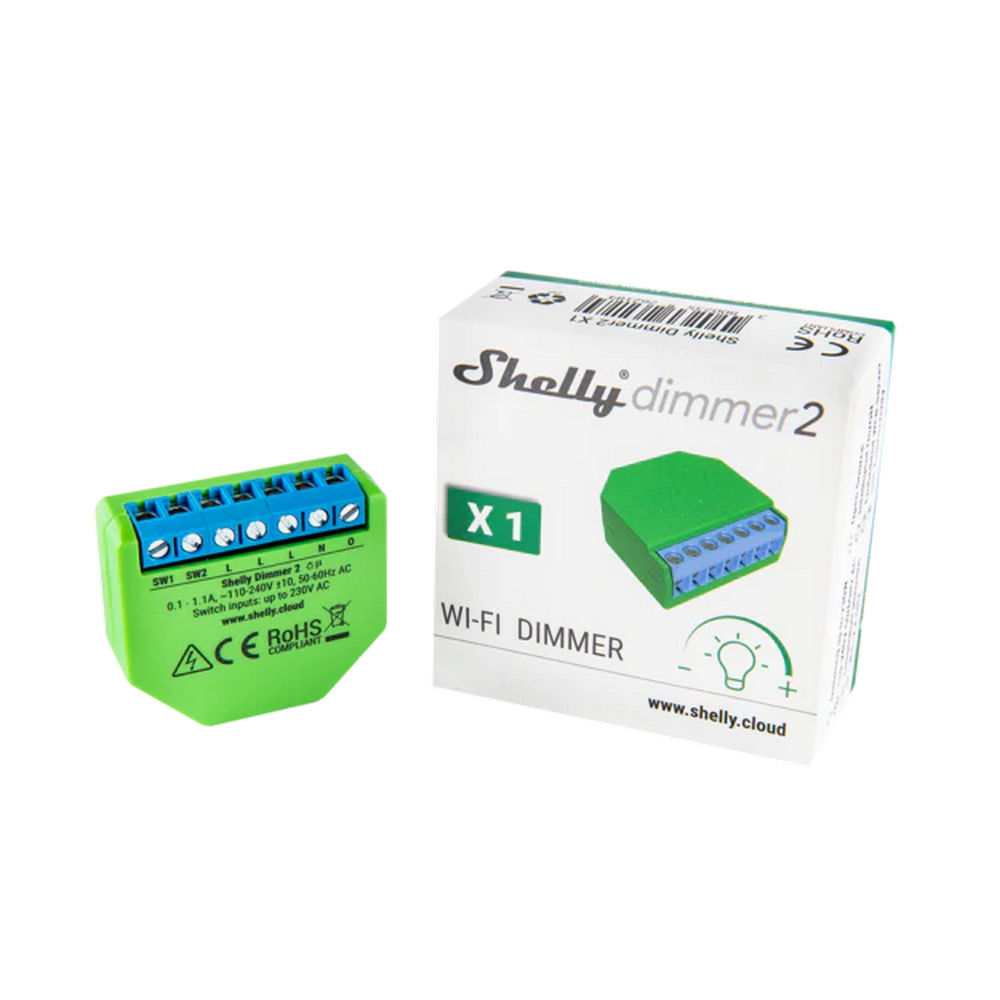 Shelly Dimmer 2 AC Interruttore Varialuce Smart 1 canale per Luci Led e Alimentatori dimmerabili monitoraggio consumi WiFi Bluetooth - Foto 5