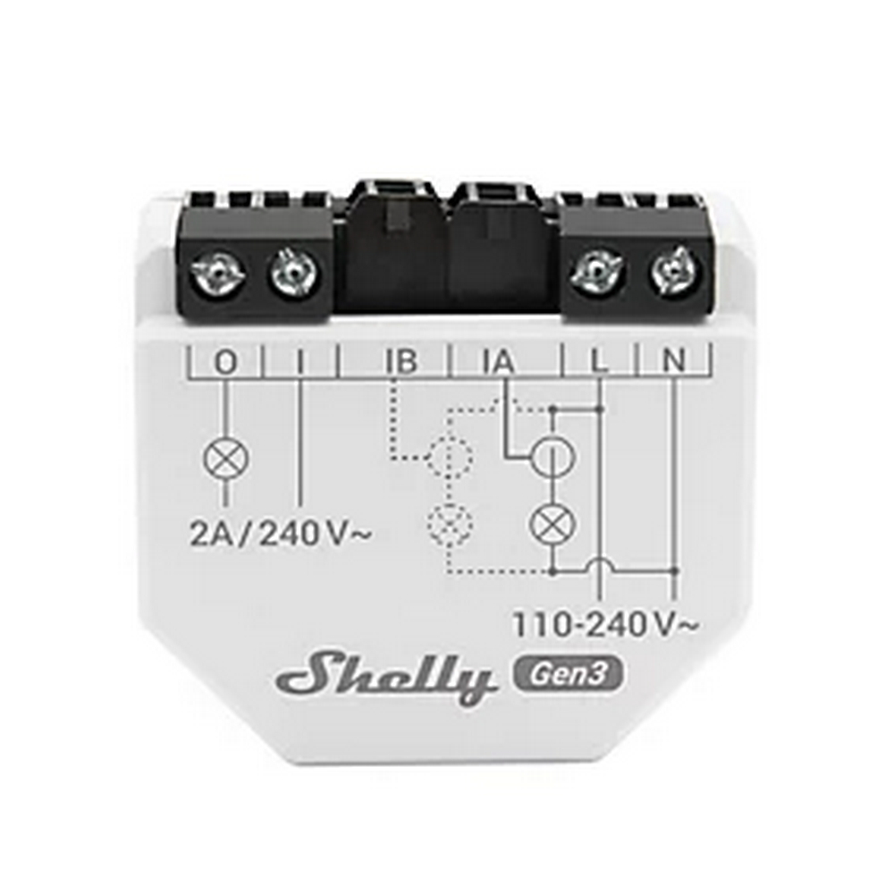 Shelly EM Gen3 Misuratore consumo elettrico Smart 1 canale + 1 Pinza amperometrica 50A monitoraggio monofase WiFi Bluetooth - Foto 1