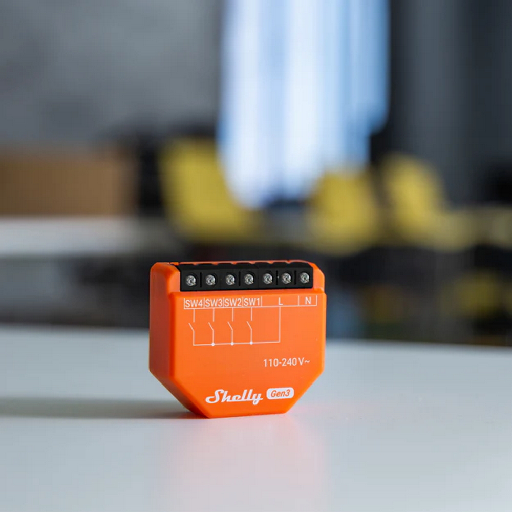 Shelly I4 Gen3 AC Controller Smart 4 pulsanti ingressi digitali WiFi Bluetooth Matter - Foto 2