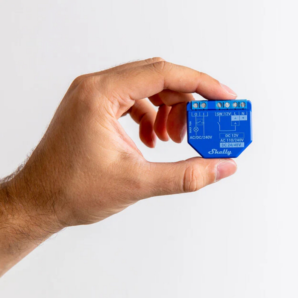 Shelly Plus 1 16A AC/DC Interruttore relè Smart 1 canale contatto pulito WiFi Bluetooth - Foto 1
