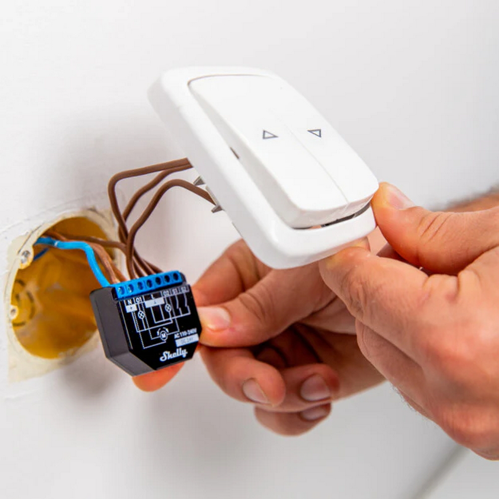 Shelly Plus 2PM 16A AC/DC Interruttore relè Smart 2 canali Controller Tapparelle monitoraggio consumi WiFi Bluetooth - Foto 3
