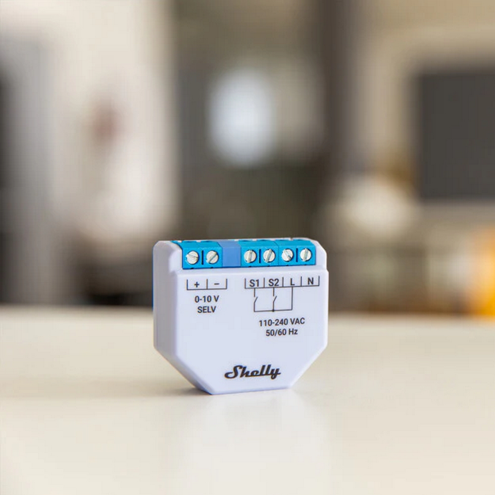 Shelly Plus Dimmer 0/1-10V DC Interruttore Smart 1 canale per alimentatori 0/1-10V WiFi Bluetooth - Foto 2