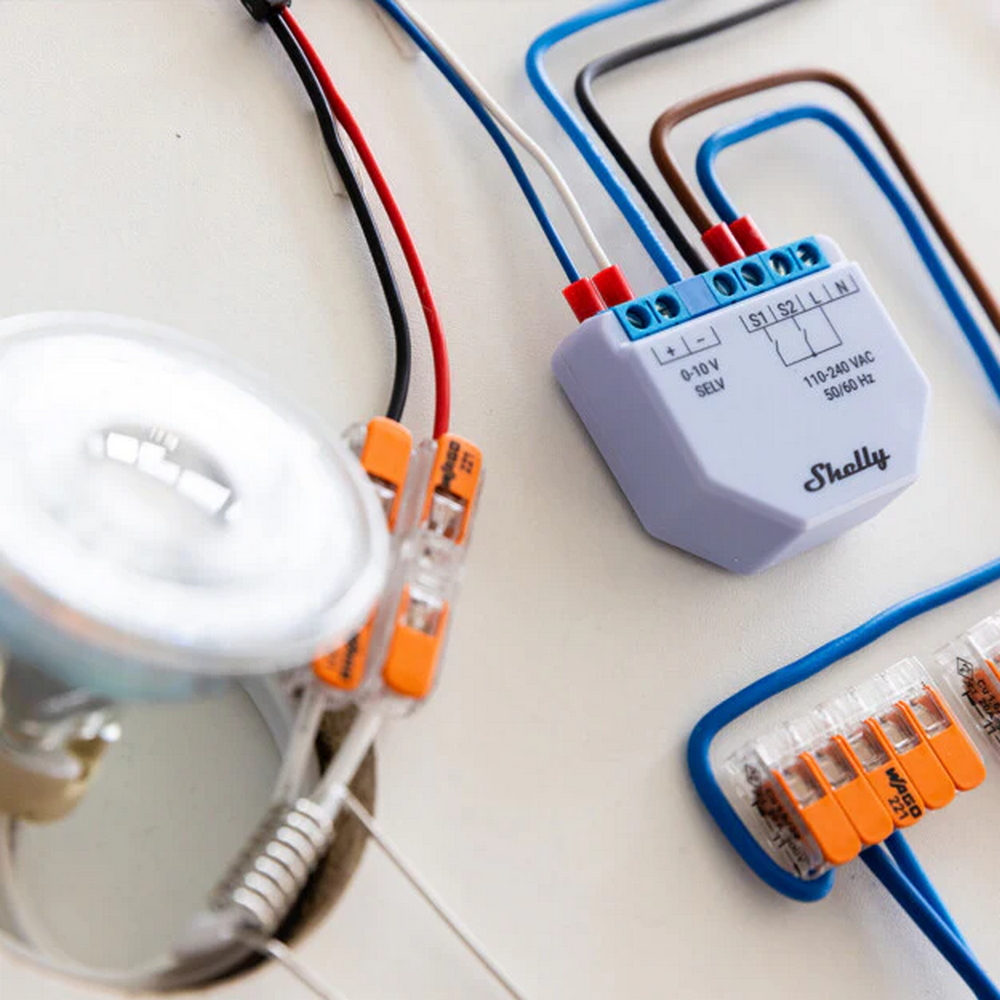 Shelly Plus Dimmer 0/1-10V DC Interruttore Smart 1 canale per alimentatori 0/1-10V WiFi Bluetooth - Foto 4