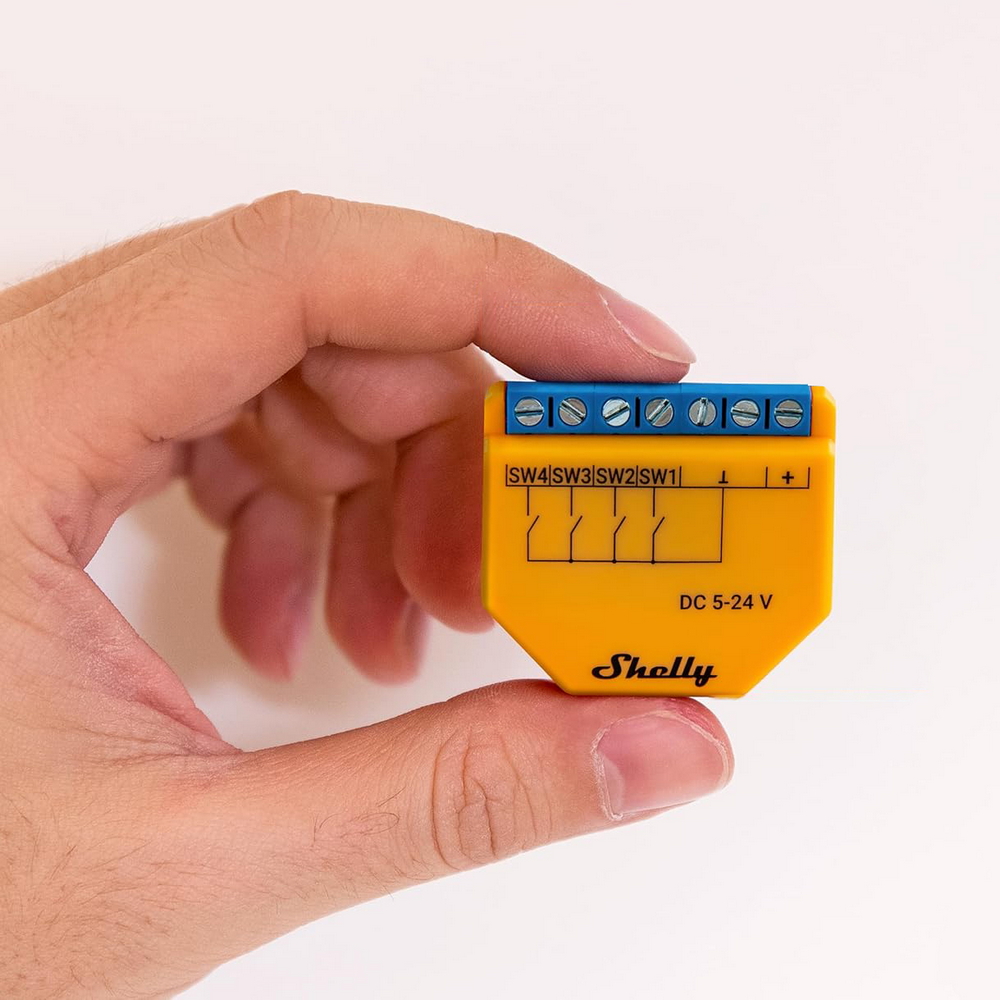 Shelly Plus I4 DC Controller Smart 4 pulsanti ingressi digitali WiFi Bluetooth - Foto 1