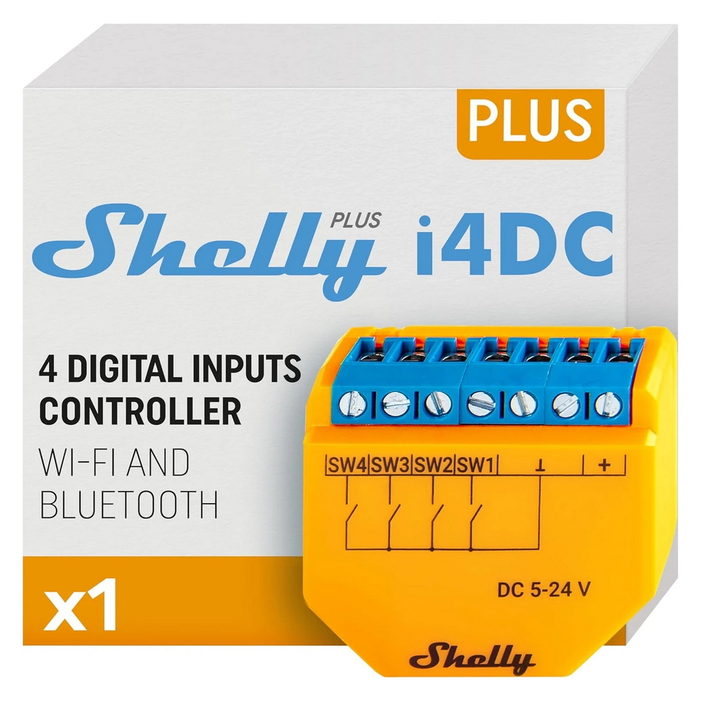 Shelly Plus I4 DC Controller Smart 4 pulsanti ingressi digitali WiFi Bluetooth - Foto 4
