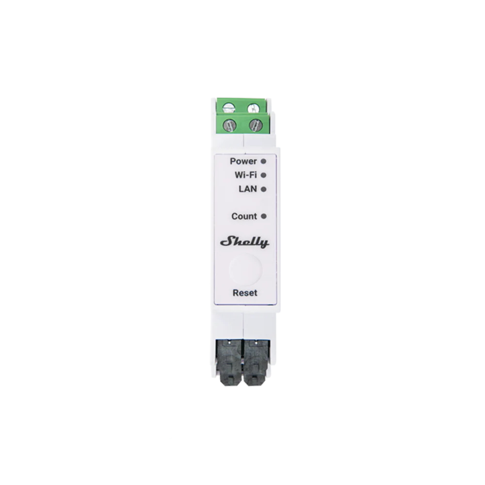 Shelly Pro 3EM 400A Misuratore consumo elettrico Smart 3 canali su guida DIN + 3 Pinze amperometriche 400A monitoraggio trifase LAN WiFi Bluetooth - Foto 1