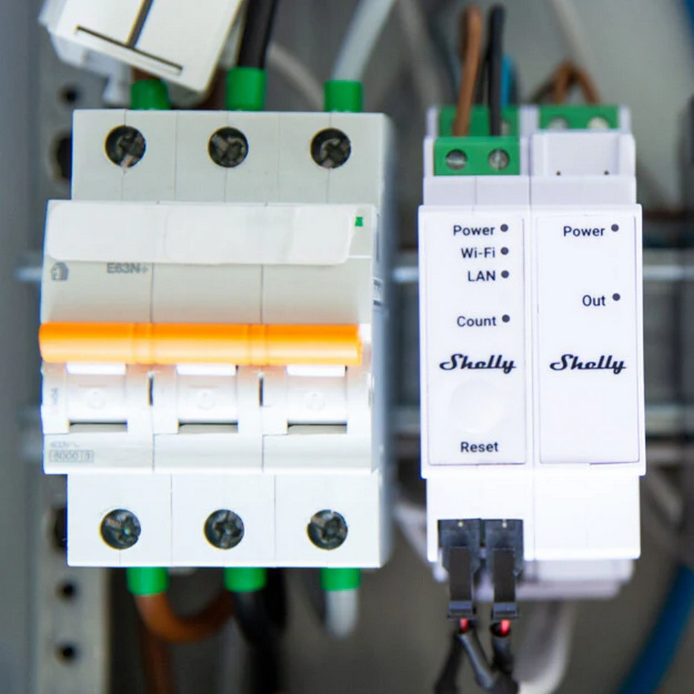 Shelly Pro 3EM Switch Add-On 2A Interruttore isolato Smart su guida DIN contatto pulito ON/OFF accessorio per Shelly Pro 3EM - Foto 1