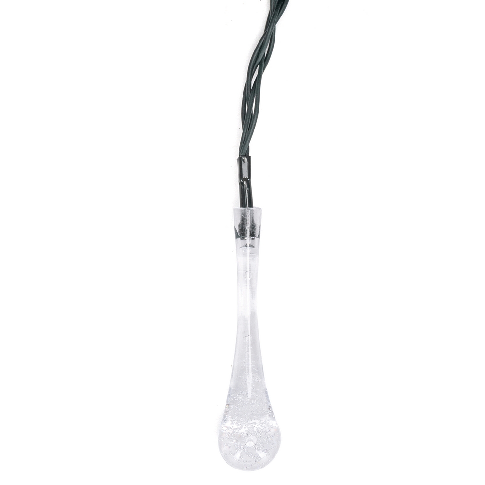 Catena decorata con 50 Gocce a Led RGBY 10 metri con pannello solare Aigostar - Foto 2