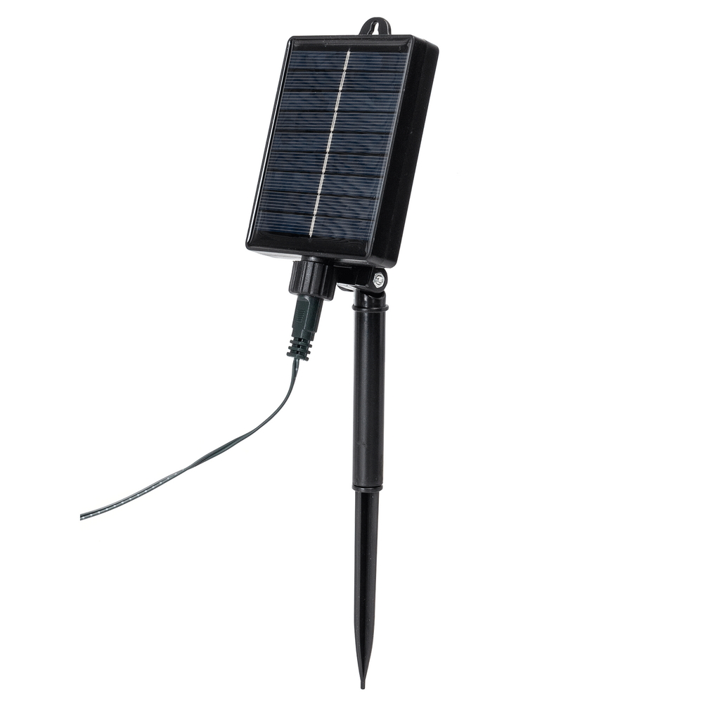 Catena luminosa a Led decorativa a energia solare 10 metri 20 lampadine a sfera trasparenti Bianco freddo Aigostar - Foto 4