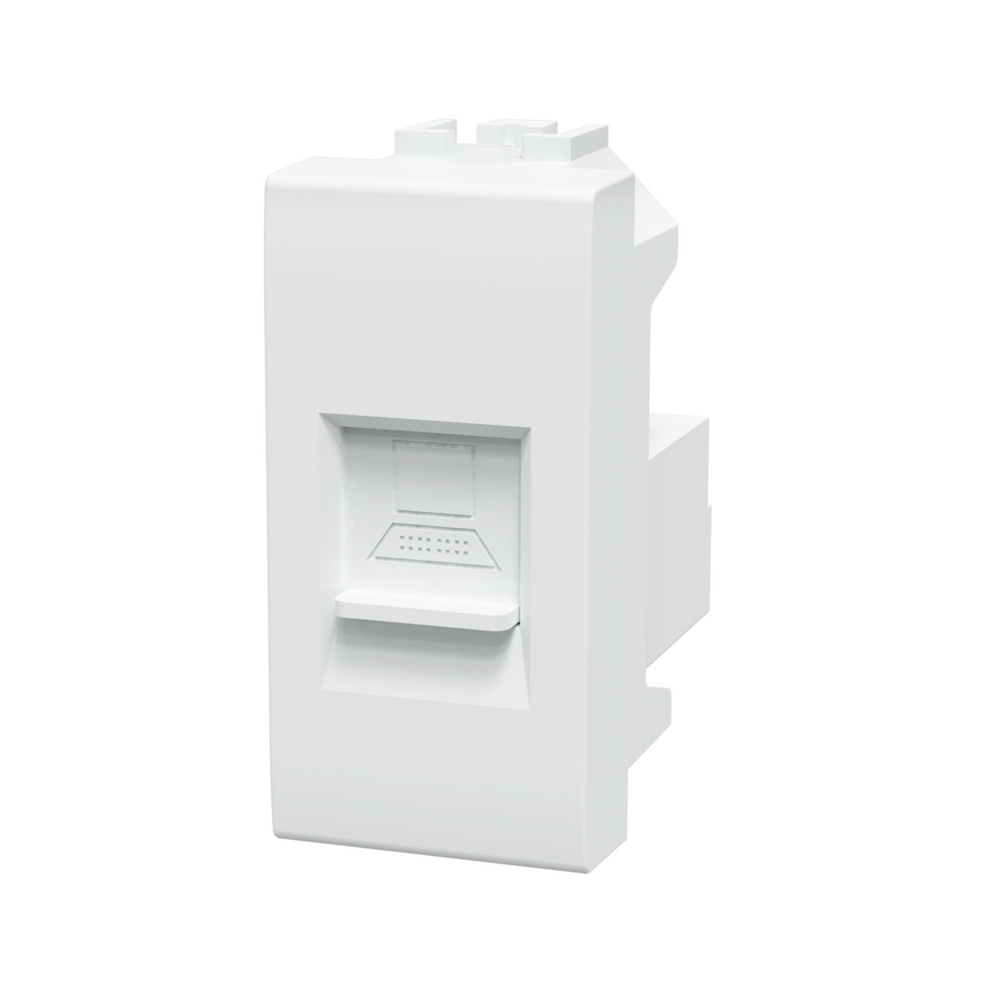 Foto principale Presa Dati LAN RJ45 Cat5e UTP bianca compatibile anche con BTicino Livinglight
