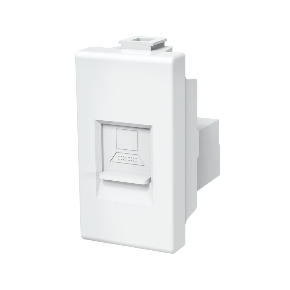 Foto principale Presa Dati LAN RJ45 Cat5e UTP bianca compatibile anche con BTicino Matix