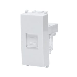 Foto principale Presa Dati LAN RJ45 Cat5e UTP bianca compatibile anche con Vimar Plana