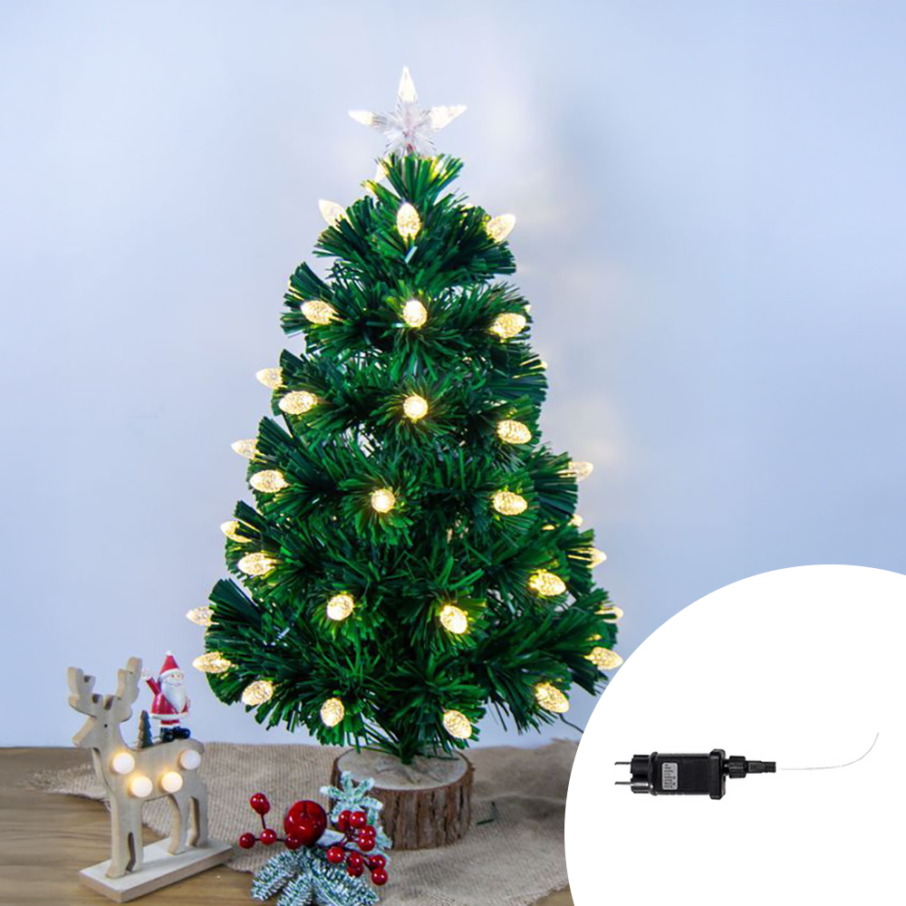 Foto principale Albero di Natale da tavolo 60cm Palline Led Bianco caldo 3000K Wisdom