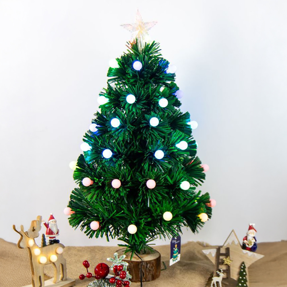 Albero di Natale da tavolo 60cm Palline Led RGB Wisdom - Foto 1