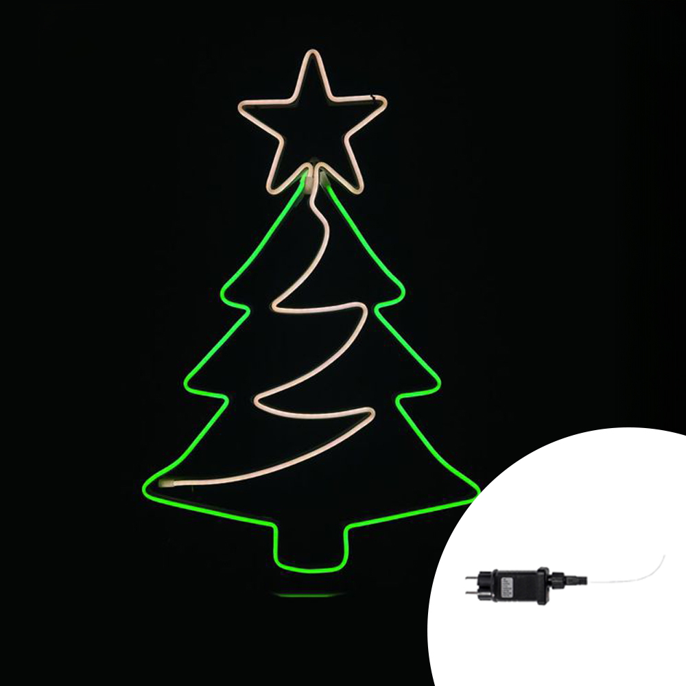 Foto principale Albero di Natale luminoso da 60cm Led Neon Flex da esterno Wisdom
