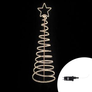 Foto principale Albero luminoso a spirale da 1200 Led Neon Flex altezza 1,80 metri Bianco Freddo Wisdom
