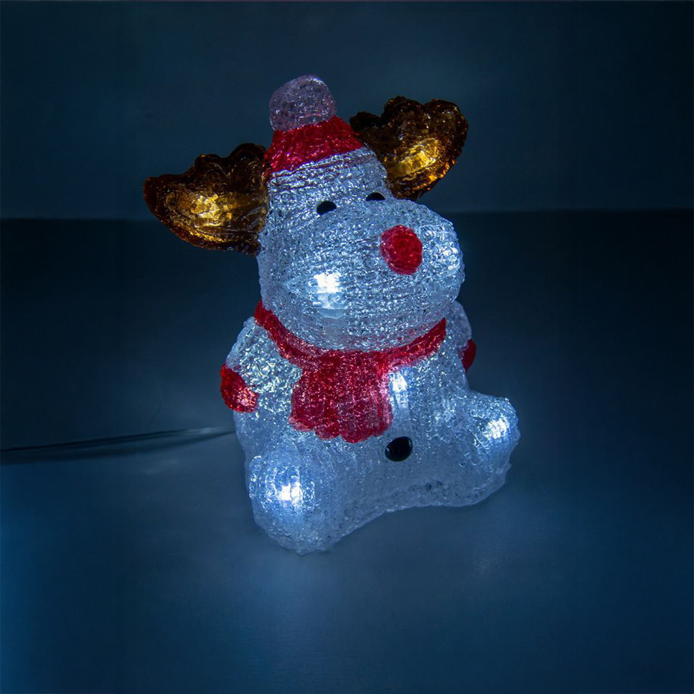 Alce luminosa 3D 30 Led 15cm in acrilico a batteria Wisdom - Foto 1