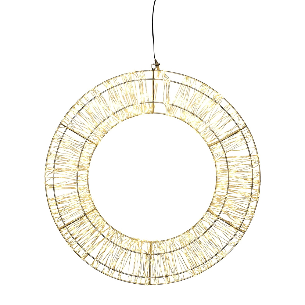Ghirlanda decorativa luminosa 50cm 1000 Led in metallo Bianco Caldo Wisdom - Foto 2