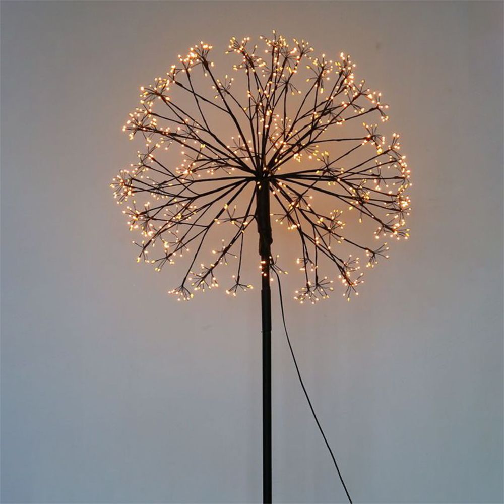 Lampada da terra Dente di leone luminoso altezza 120cm 600 Led Bianco Caldo 3000K Wisdom - Foto 1