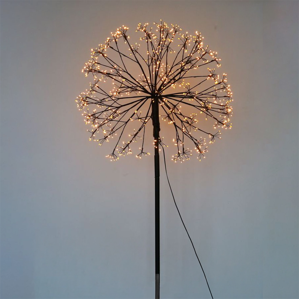 Lampada da terra Dente di leone luminoso altezza 60cm 400 Led Bianco Caldo 3000K Wisdom - Foto 1