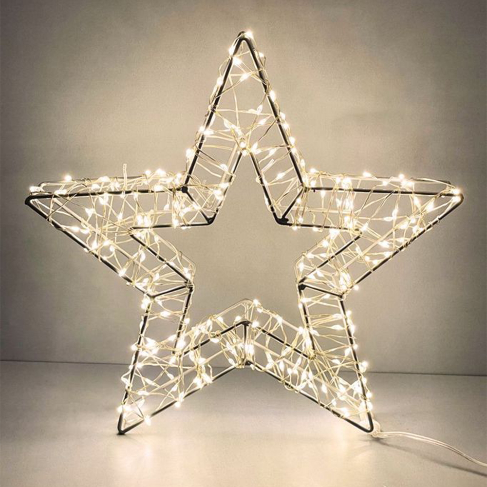 Stella luminosa 58cm 900 Led in metallo Bianco Caldo Wisdom - Foto 1
