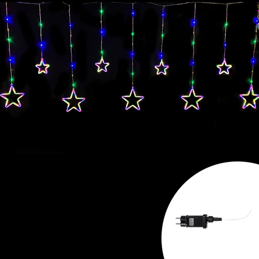 Foto principale Tenda luminosa con Stelle neon 3 metri Led Multicolore stalattiti altezza 100cm per interno Wisdom