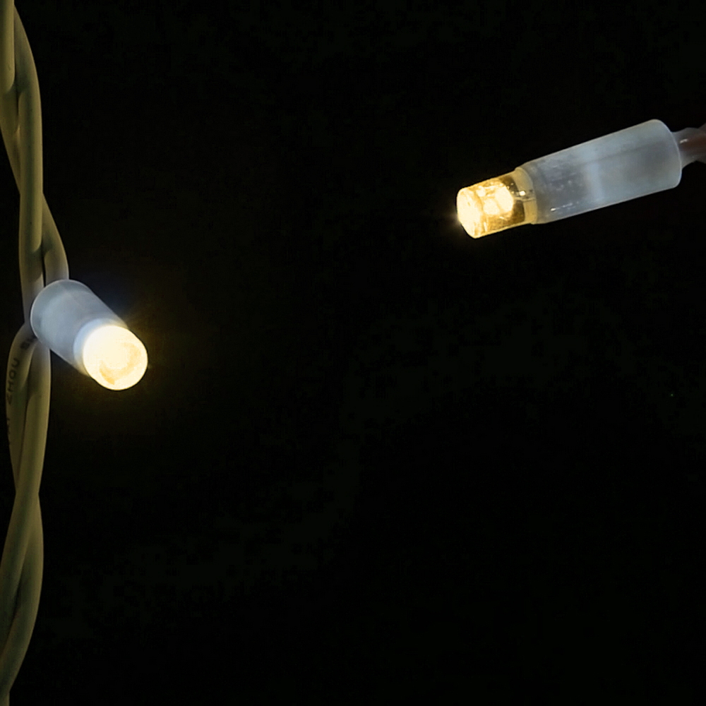 Tenda luminosa effetto pioggia 10 metri da 420 Led Bianco Caldo stalattiti altezza 90cm da esterno Wisdom - Foto 4
